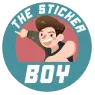 The Sticker boy logo